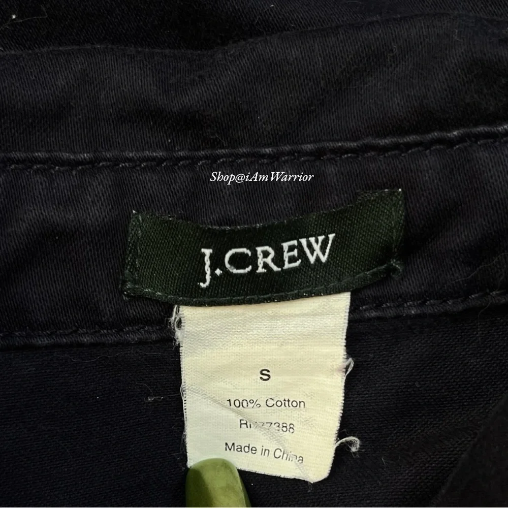 J. Crew rare vintage flap pocket navy cotton jacket with epaulets *iamwarrior